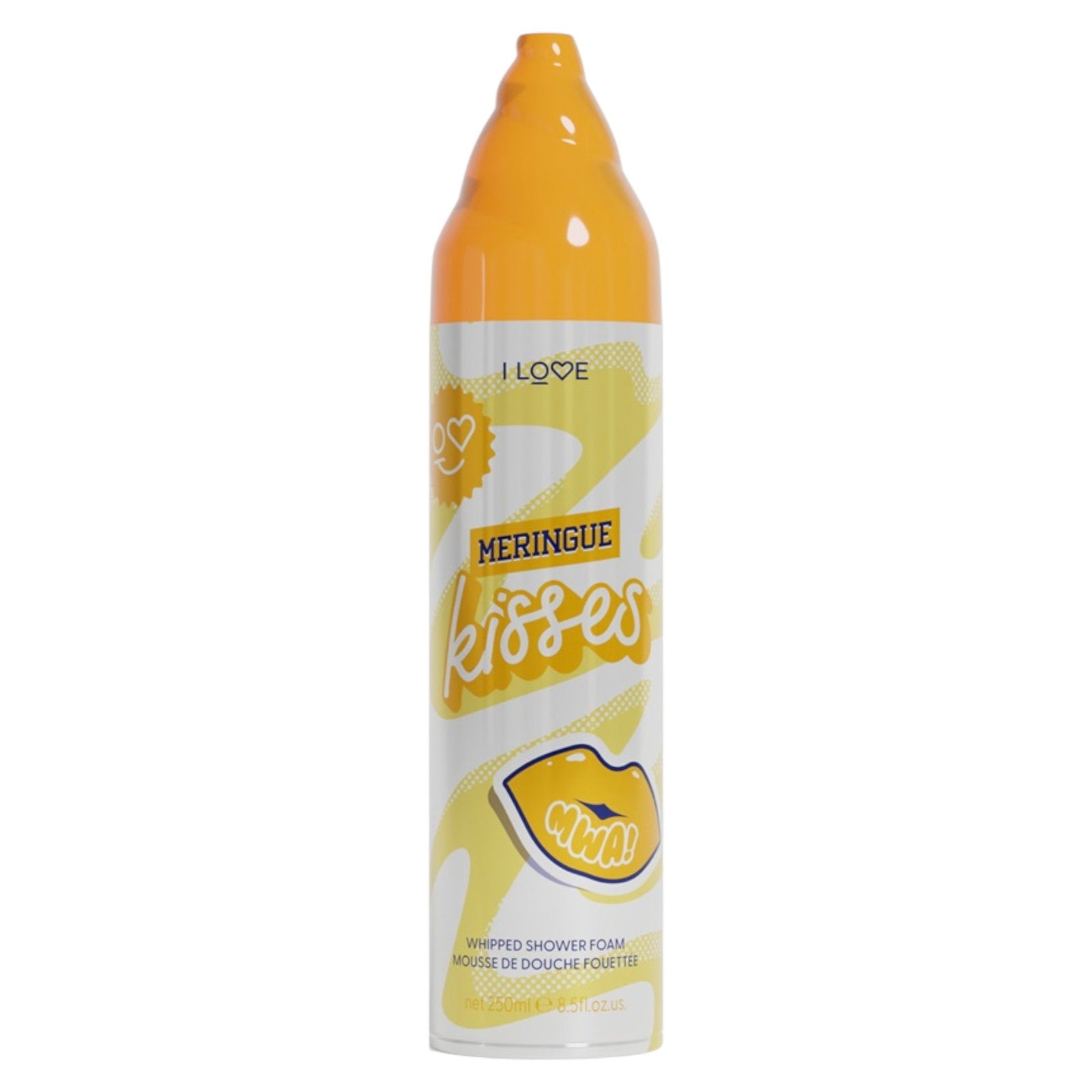 I Love, Meringue Kisses, Vegansk, cruelty-free, Återfuktande, Duschmousse, 250 ml