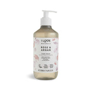 I Love, Naturals Collection, Ros & Argan, Flytande tvål, För händer, 500 ml