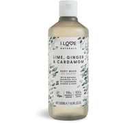 I Love, Naturals Collection, Vegan, Närande, Lime, ingefära & kardemumma, Duschkräm, 500 ml