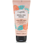 I Love, Signature Collection, Engelsk ros, Återfuktande, Hand- och nagelkräm, Engelsk ros, 100 ml