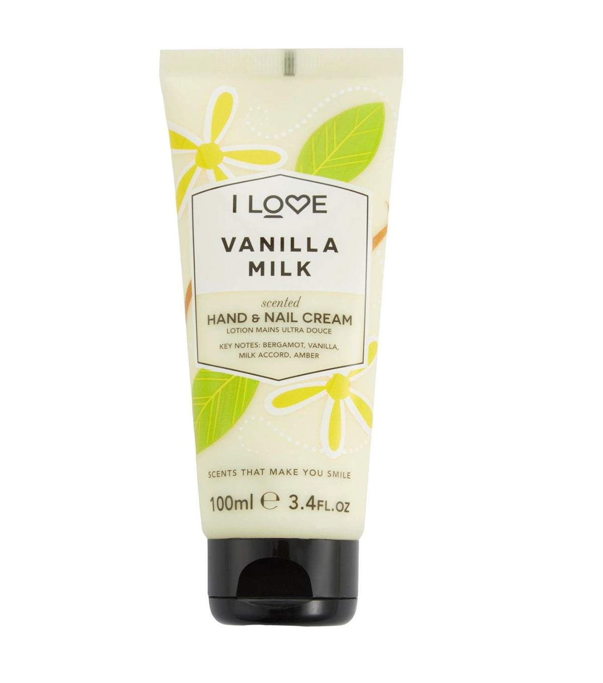 I Love, Signature Collection, Återfuktande, Hand- och nagelkräm, Vaniljmjölk, 100 ml