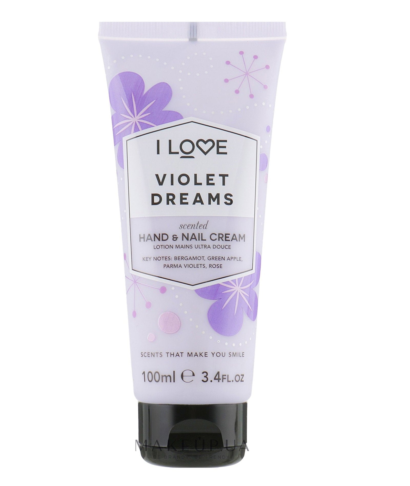 I Love, Signature Collection, Återfuktande, Hand- och nagelkräm, Violetta drömmar, 100 ml