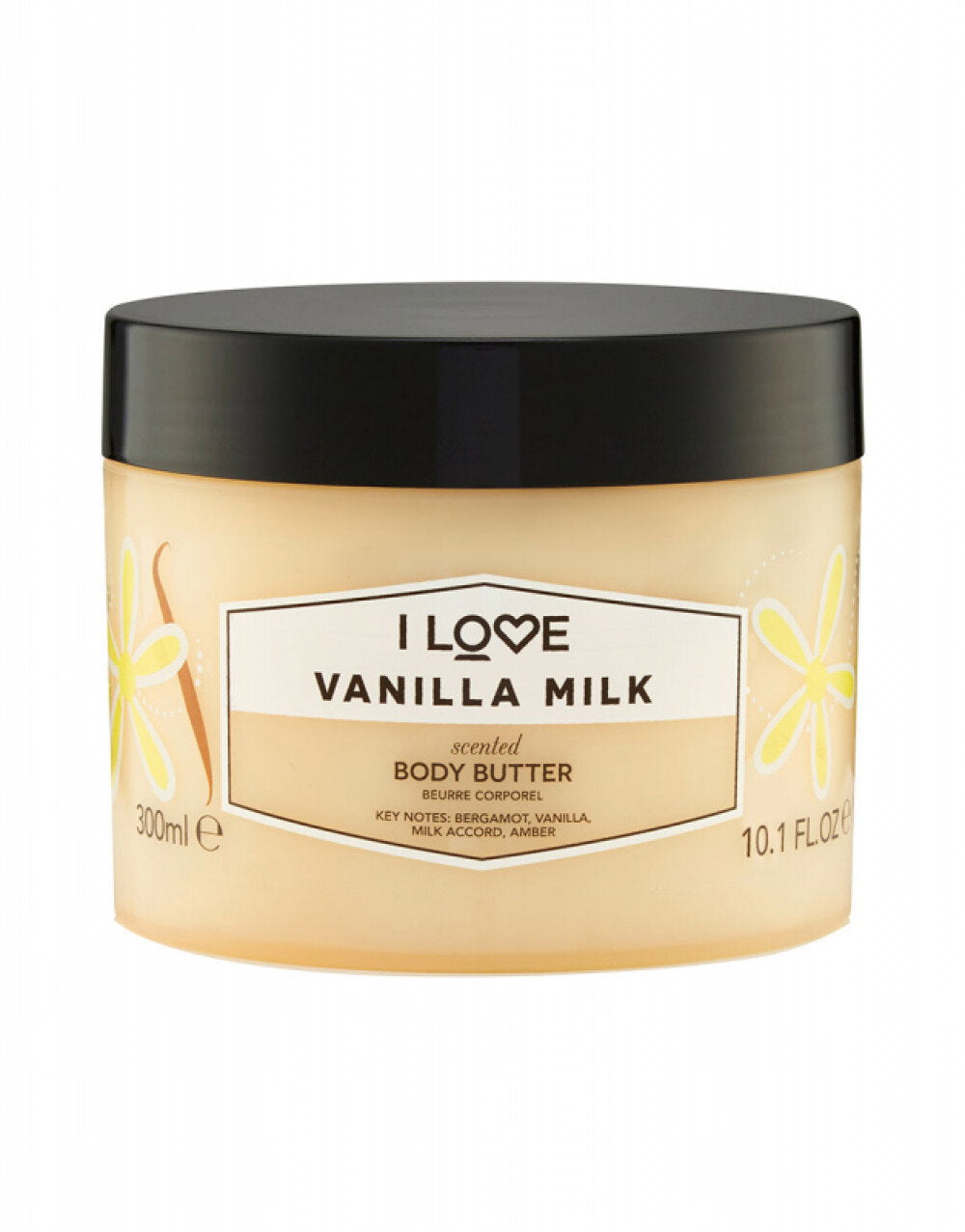 I Love, Signature Collection, Vegan, Återfuktande, Vaniljmjölk, Kroppssmör, 330 ml