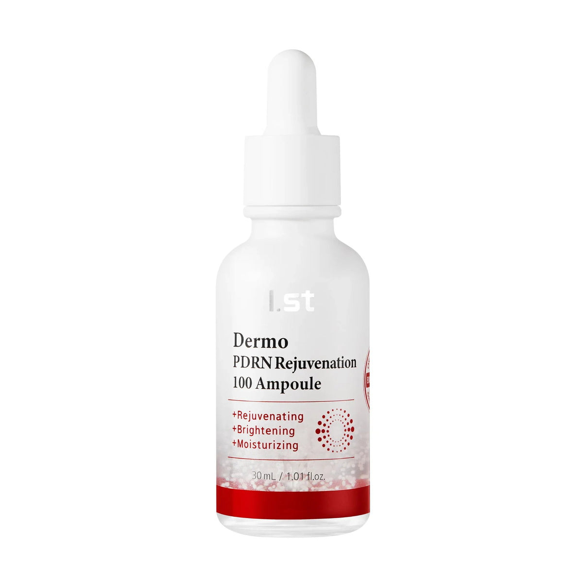 I.ST, Dermo PDRN Rejuvenation 100 Ampoule, Lugnande och återfuktande, Dagligen, Serum, För ansiktet, 30 ml