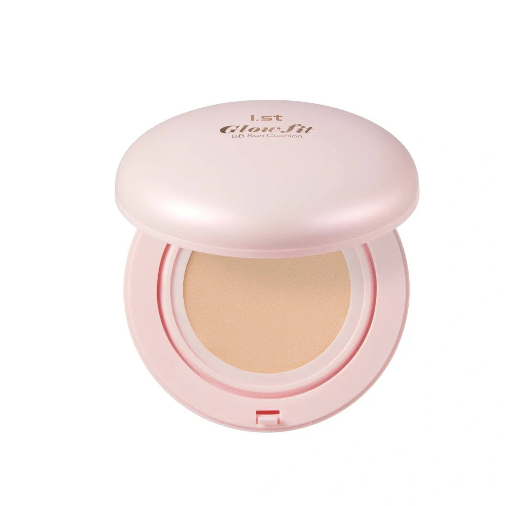 I.ST, Glow Fit BB Sun Cushion, Brightening & Illuminating, BB kompaktkräm, 01, Ren, SPF 50, 12 g