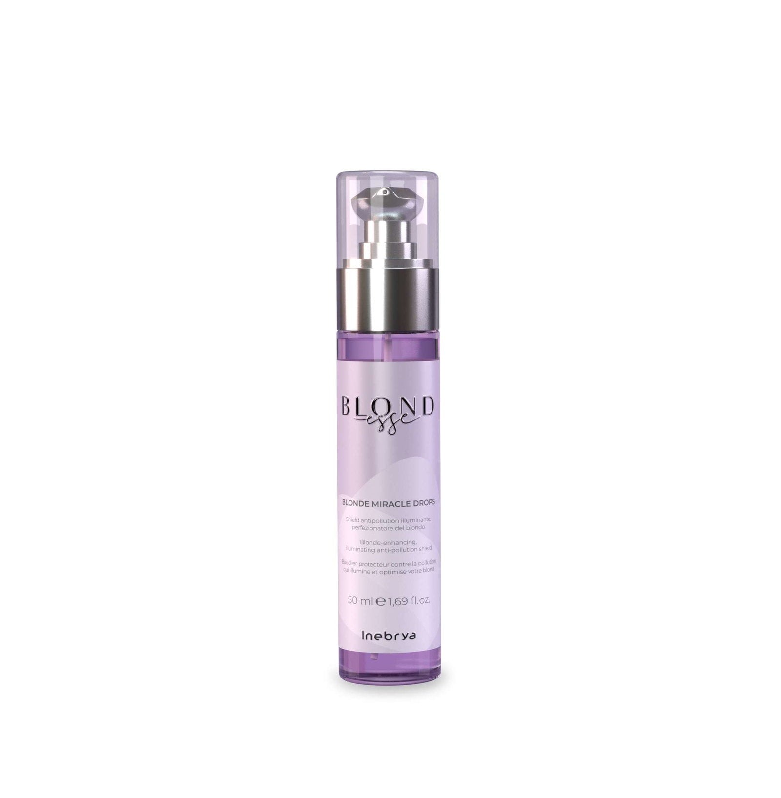 Inebrya, Blonde Miracle Drops, Hårserum, För neutralisering av gula toner, 50 ml