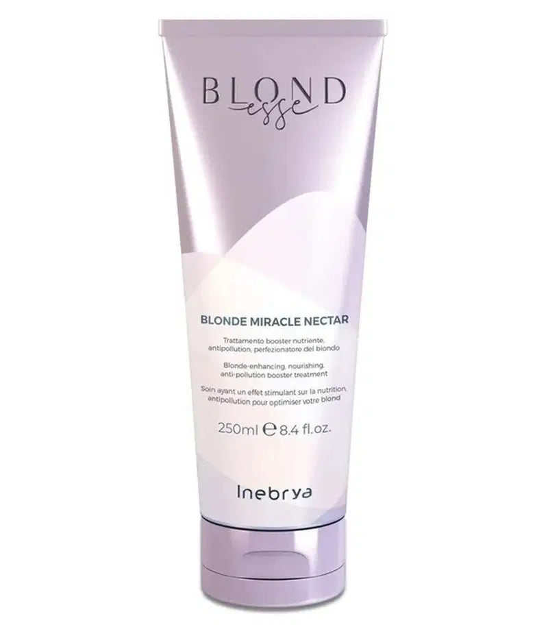 Inebrya, Blonde Miracle Nectar, Hårbehandlingskräm mask, Färgförstärkning, 250 ml