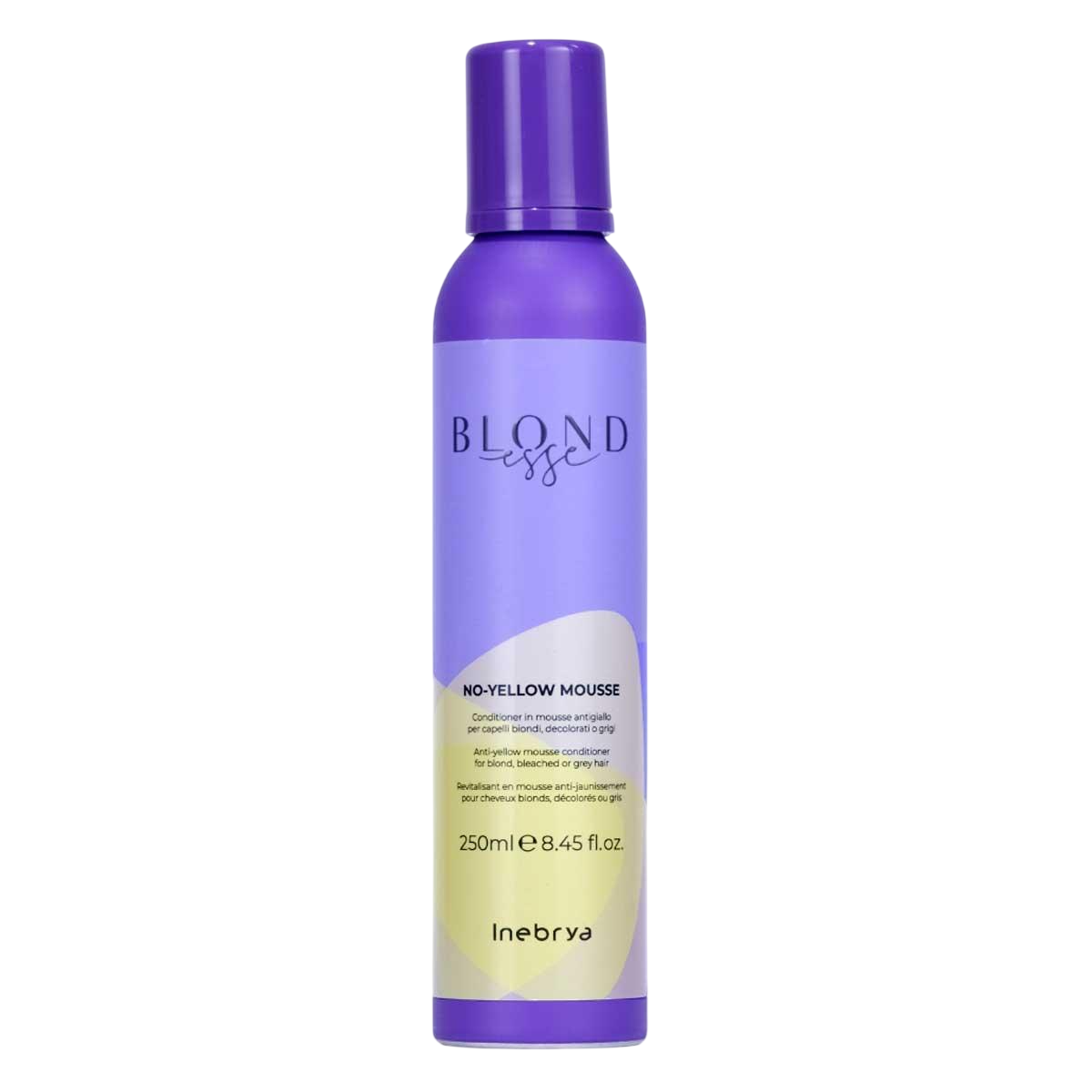 Inebrya, Blondesse No-Yellow, Hårfärgsbalsam, För neutralisering av gula toner, 250 ml