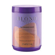 Inebrya, Blondesse No-Orange, Hårbehandlingskräm mask, Neutralisering av orange toner, 1000 ml