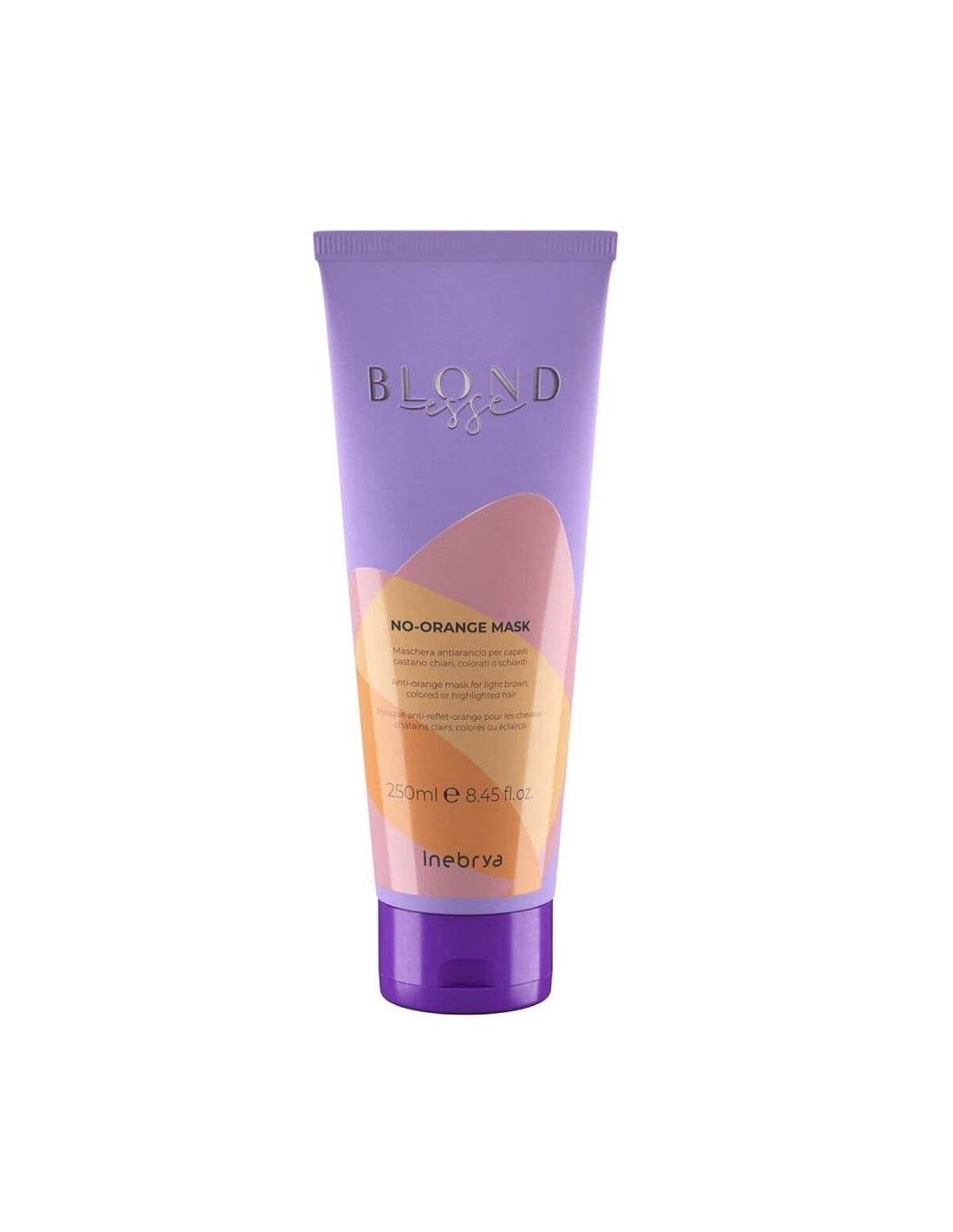 Inebrya, Blondesse No-Orange, Hårbehandlingskräm mask, Neutralisering av orange toner, 250 ml