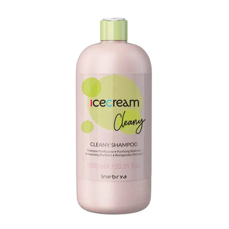 Inebrya, Ice Cream Cleany, Hårschampo, Rening, 1000 ml