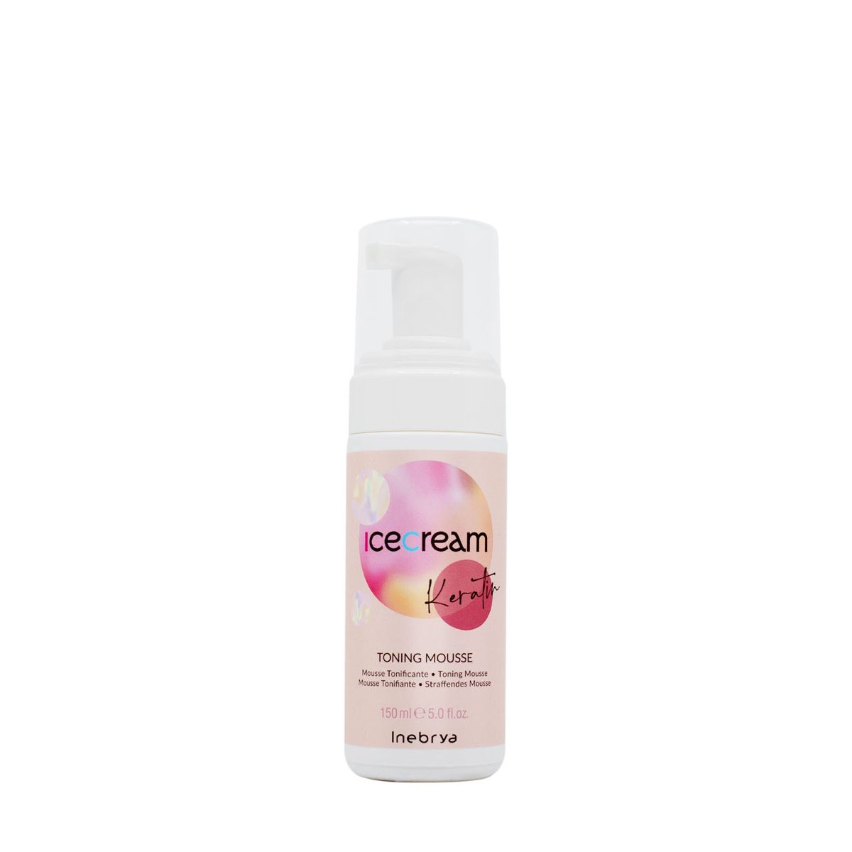 Inebrya, Ice Cream Keratin, Hårbotten skum, Omstrukturering, 150 ml