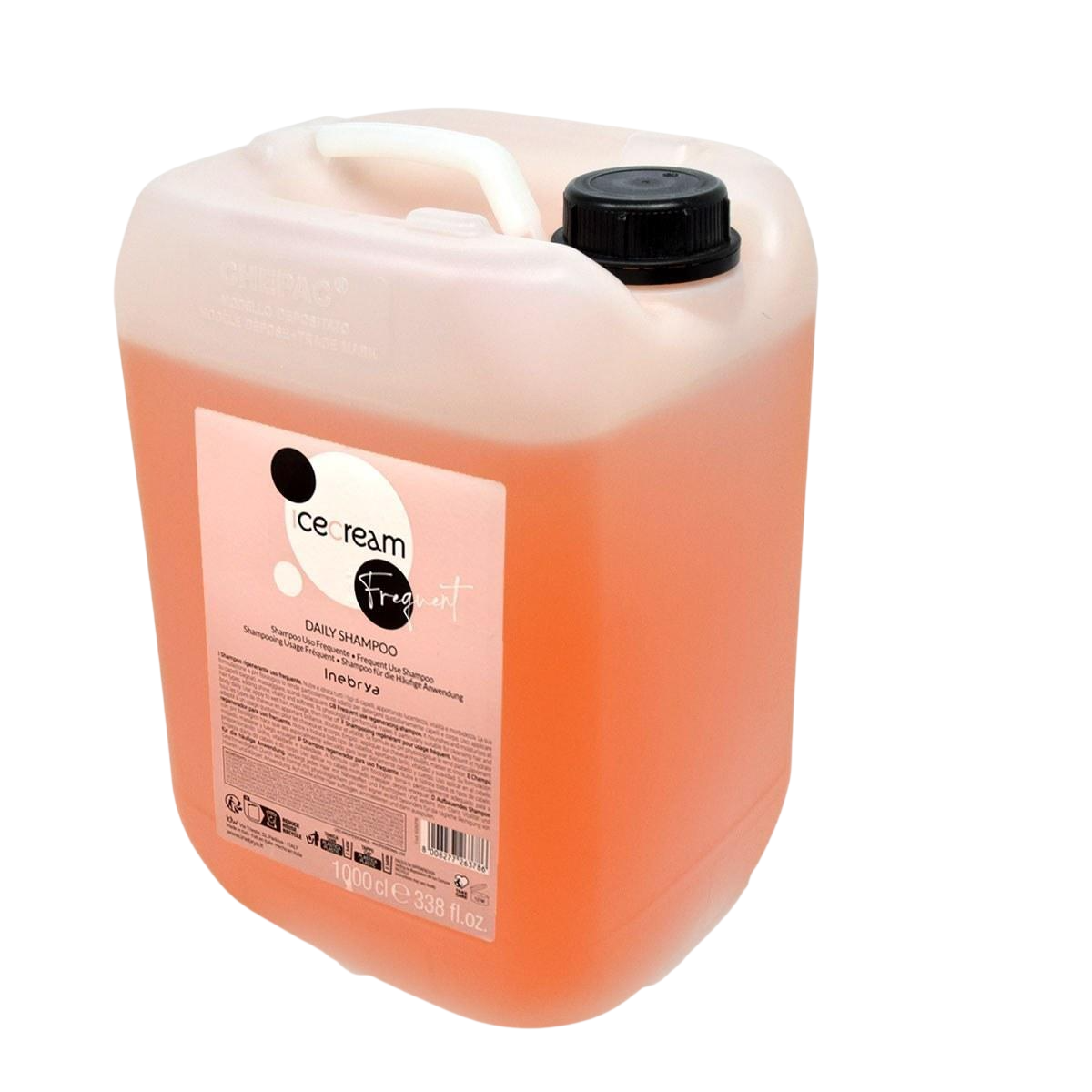 Inebrya, Ice Cream Frequent, Hårschampo, Regenerering, Påfyllning, 10000 ml