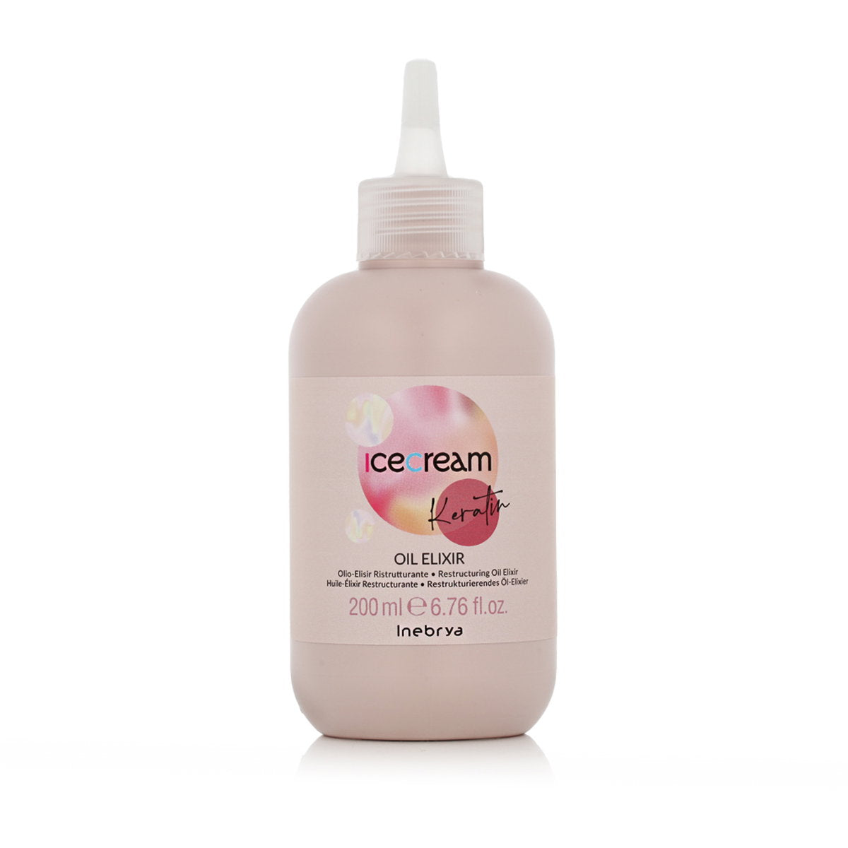 Inebrya, Ice Cream Keratin, Håroljebehandling, Omstrukturering, 200 ml
