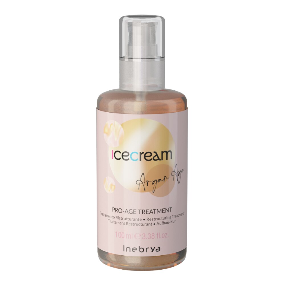 Inebrya, Ice Cream Pro-Age, Arganolja, Håroljebehandling, Omstrukturering, 100 ml