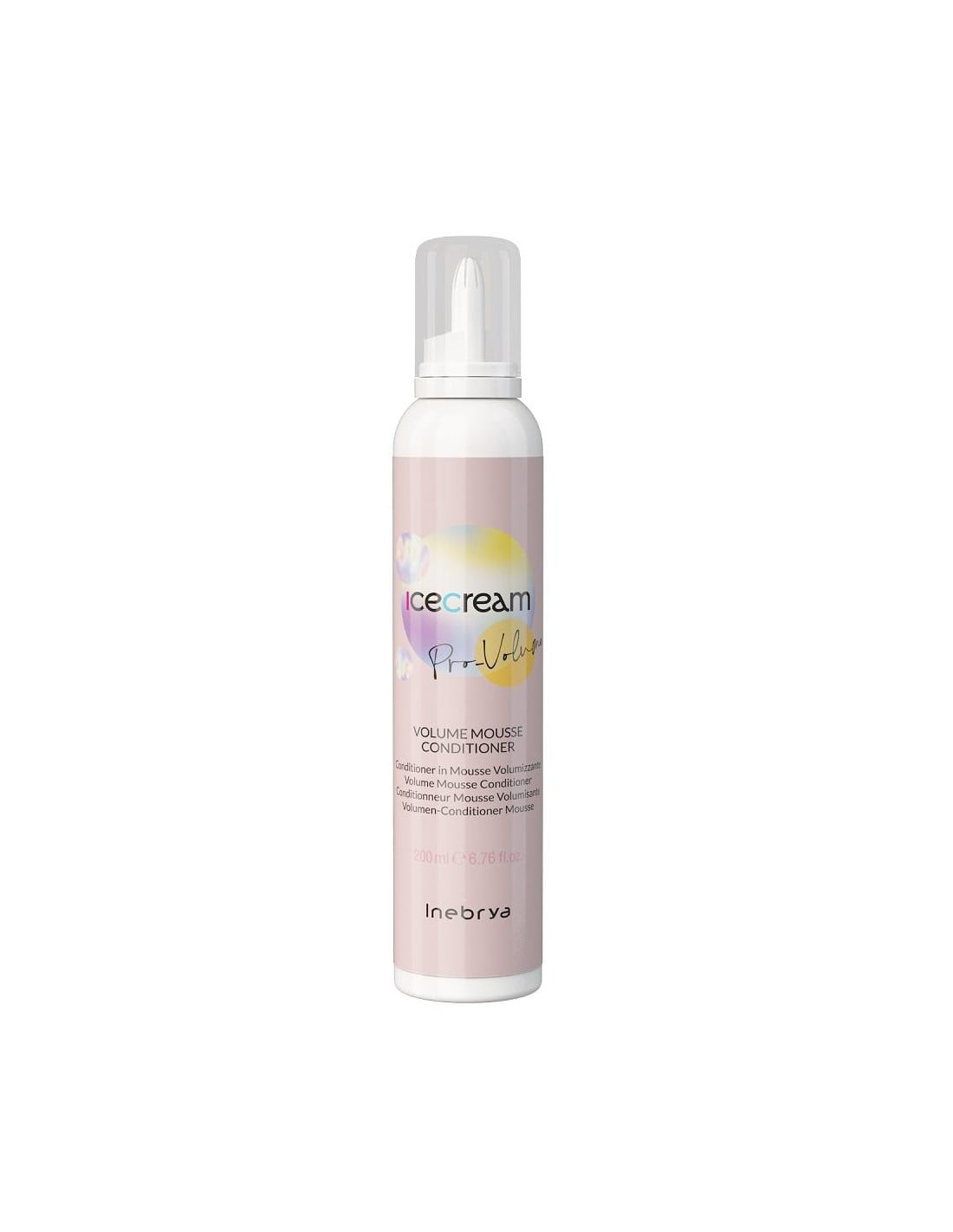 Inebrya, Ice Cream Pro-Volume, Leave-in skumconditioner, Volymgivande, 200 ml