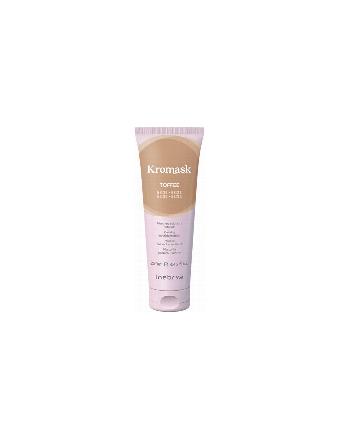 Inebrya, Kromask, Hårfärgningskräm mask, Näringsrik,  Toffee, 250 ml