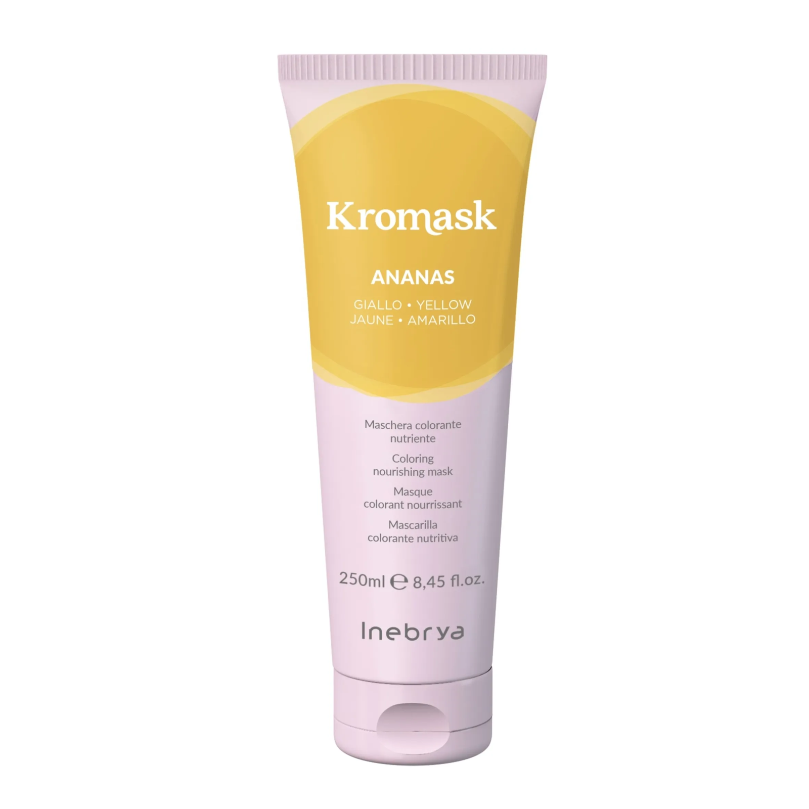 Inebrya, Kromask, Hårfärgningskräm mask, Näringsrik,  Yellow, 250 ml
