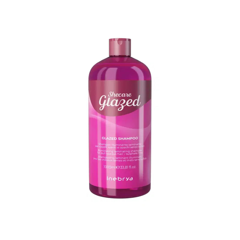 Inebrya, Shecare Glazed, Hårschampo, Moisturising & Illuminating, 1000 ml