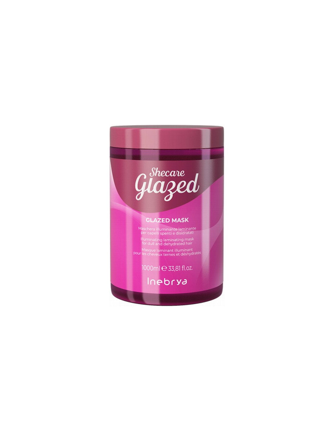 Inebrya, Shecare Glazed, Hårbehandlingskräm mask, Belyst, 1000 ml