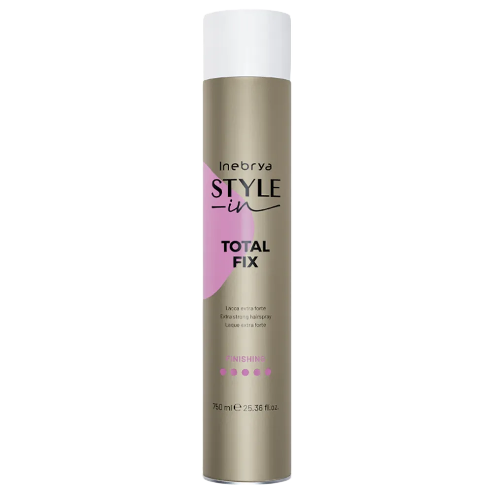 Inebrya, Style-In, Hårspray, För styling, Extra starkt grepp, 750 ml