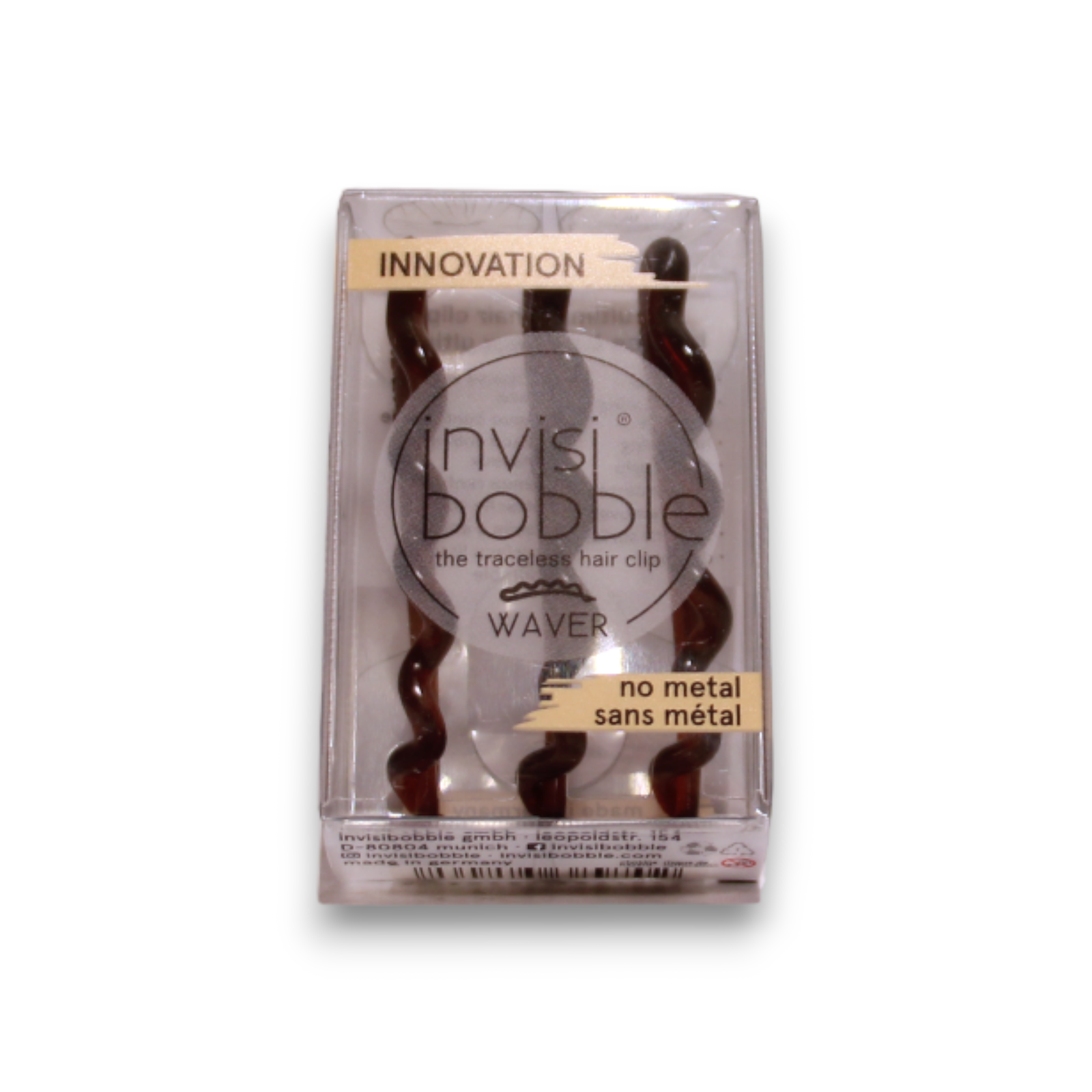 Set Trio, InvisiBobble, Waves, Hårklämma, Ganska mörk, 3 st