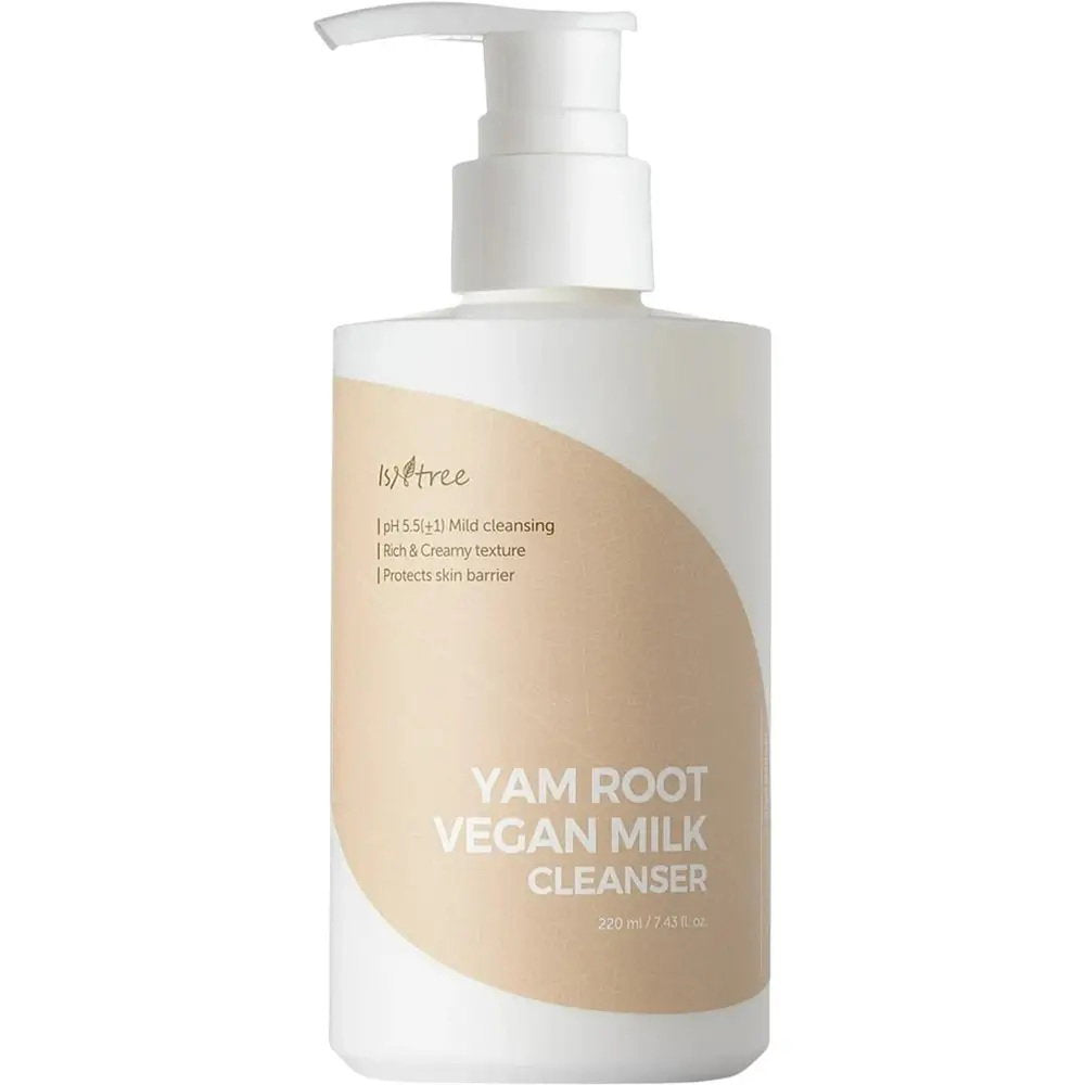 Isntree, Yam Root, Skydd av hudbarriären, Rengöringsmjölk, För ansiktet, 220 ml