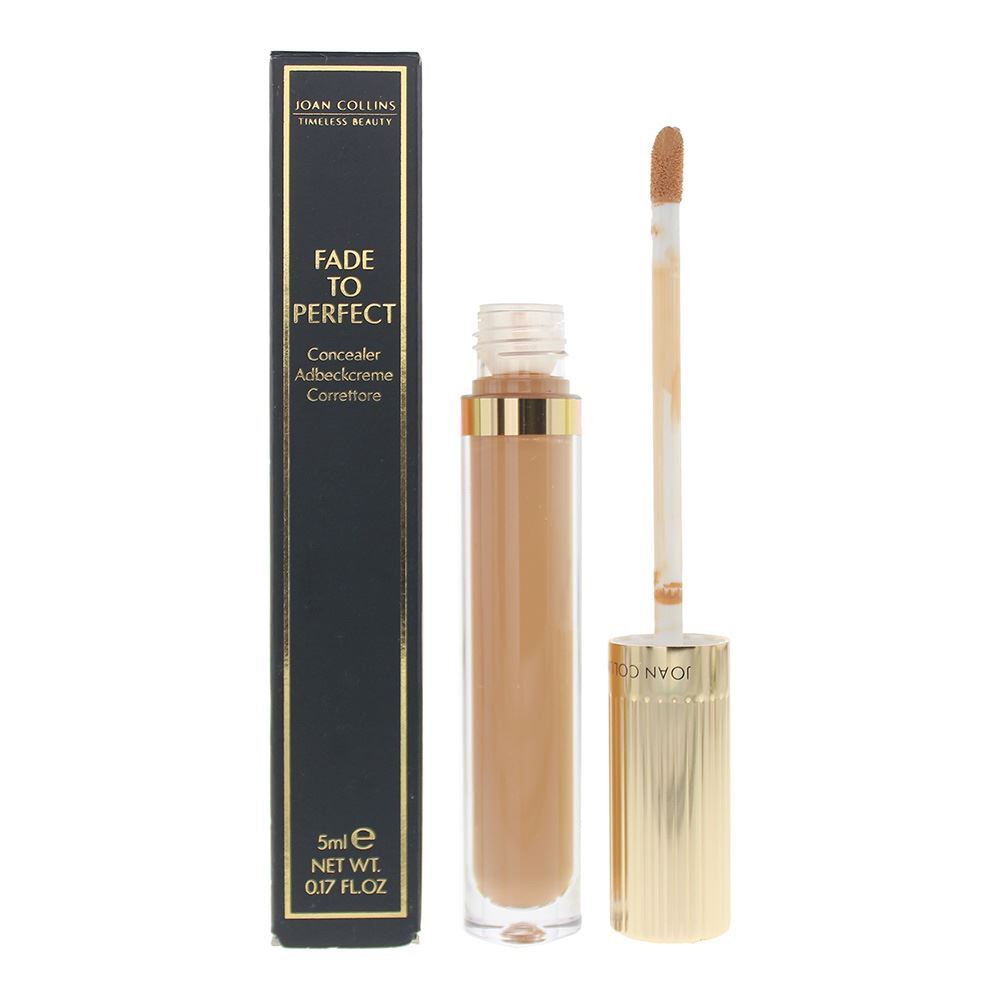 Joan Collins, Fade To Perfect, Full täckning, Flytande concealer, Mörk, 5 ml