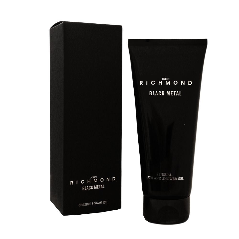 John Richmond, Black Metal, Naturlig, Rengöring, Duschgel, 200 ml