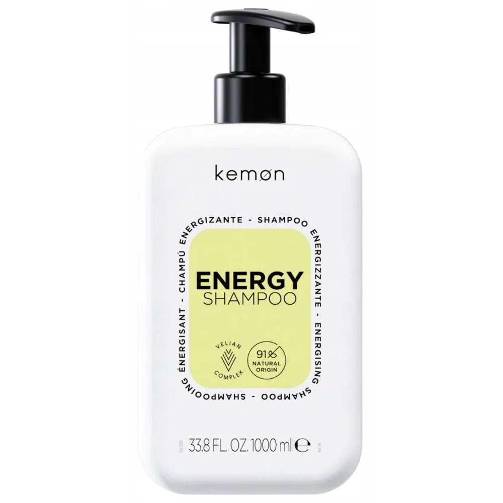Kemon, Energy, Hårschampo, Revitalisering, 1000 ml