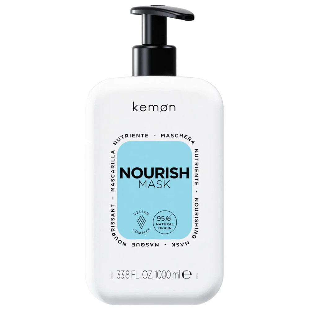 Kemon, Nourish Nourishing, Hårbehandlingskräm mask, Återfuktande, 1000 ml