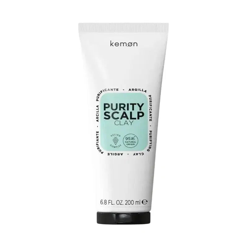 Kemon, Purity Scalp Clay, Hårbehandling lermask, Rening, 200 ml