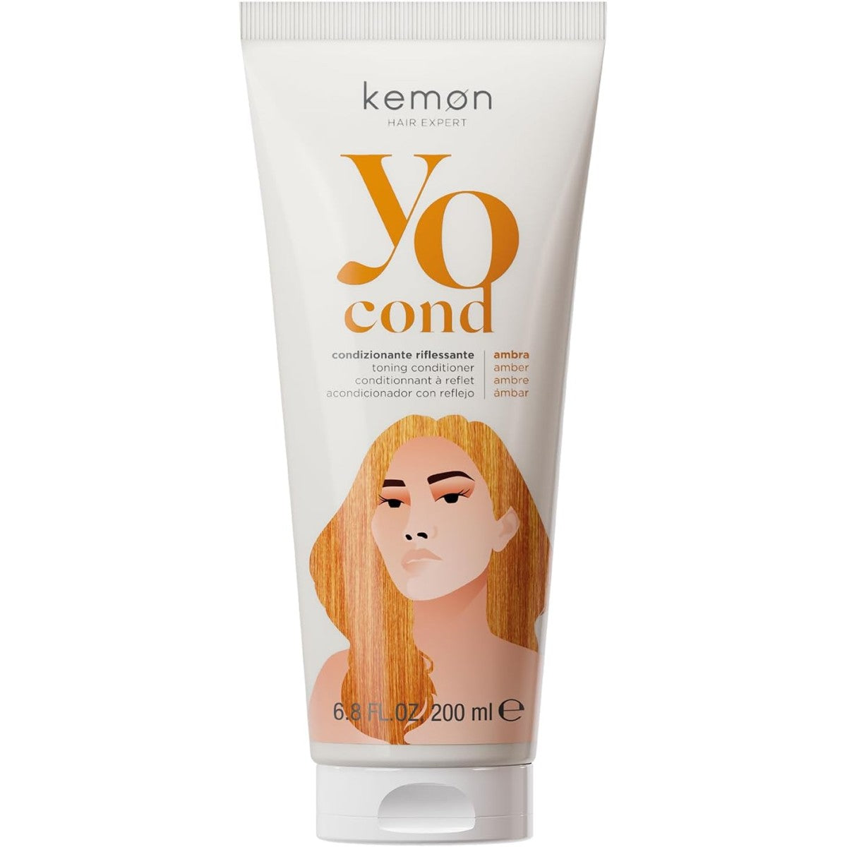 Kemon, Yo Ambra Coloring, Hårbalsam, 200 ml
