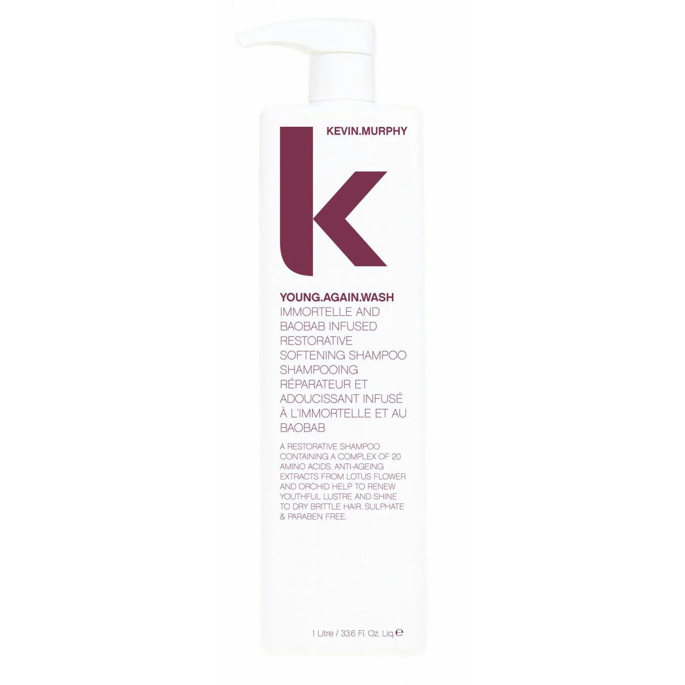 Kevin Murphy, Young Again, Hårschampo, För hydrering, 1000 ml