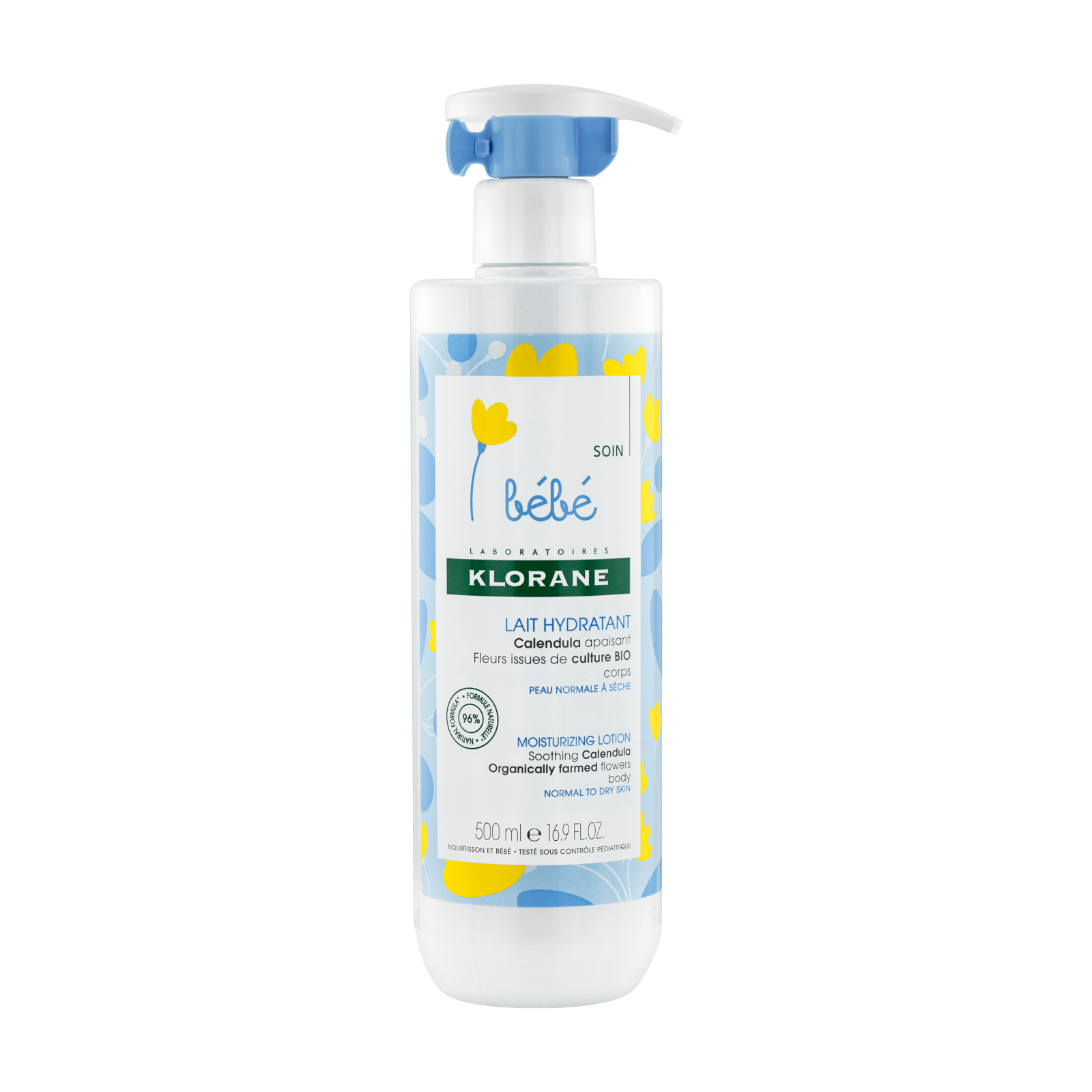 Klorane, Baby, Ringblomma, Fuktgivande, Kroppsmjölk, 500 ml