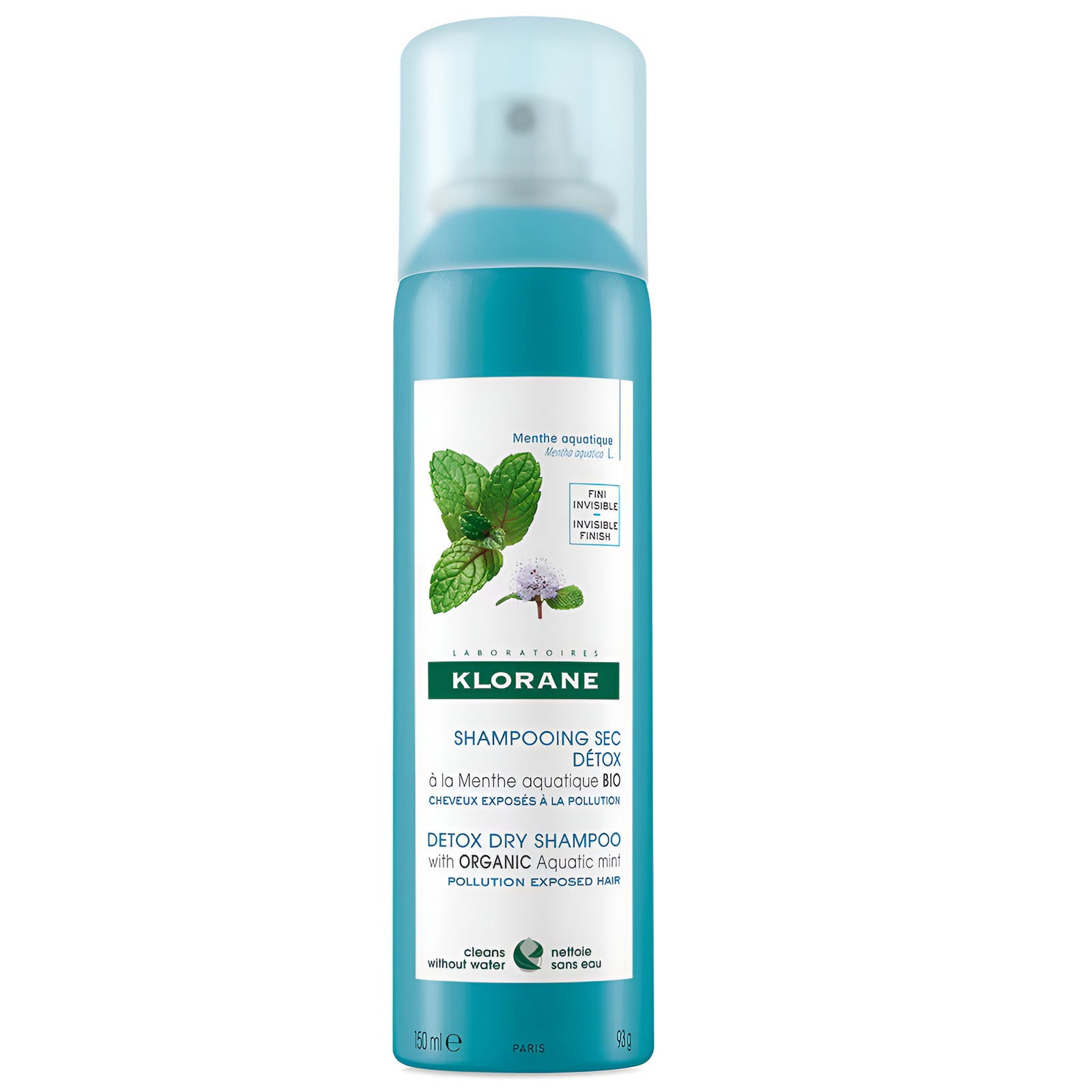 Klorane, Detox, Mynta, Torrschampo, Clarifies, 150 ml