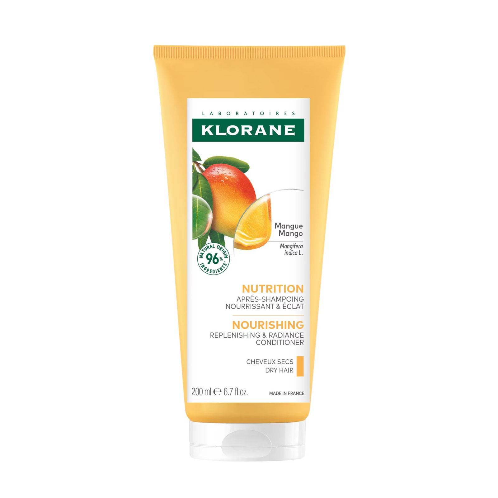 Klorane, Mango Butter Nutrition, Mango, Hårbalsam, För näring, 200 ml