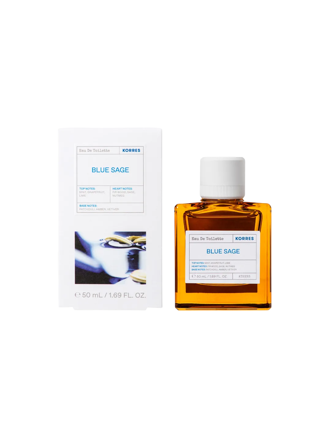 Korres, Blue Sage, Eau de Toilette, För män, 50 ml