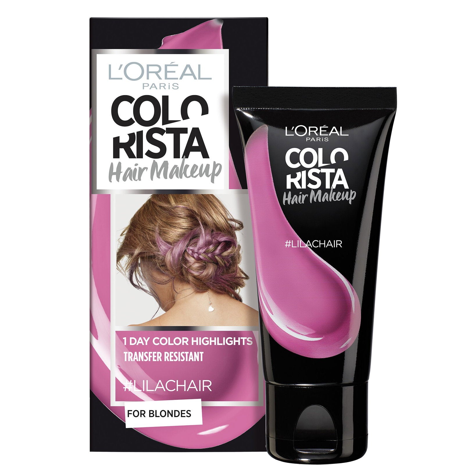 L'Oreal Paris, Colorista Hair Makeup, Semi-permanent hårfärg,  #LILACHAIR, 30 ml