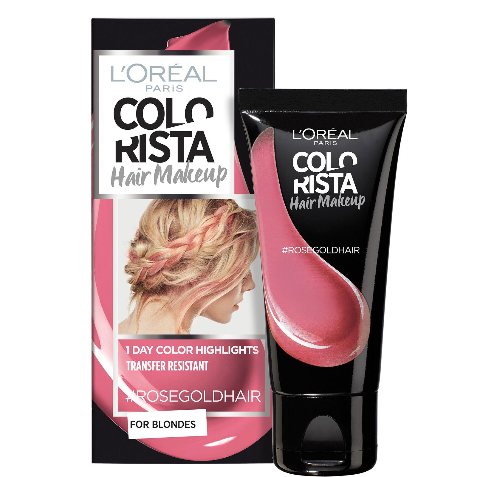 L'Oreal Paris, Colorista Hair Makeup, Semi-permanent hårfärg,  #ROSEGOLDHAIR, 30 ml