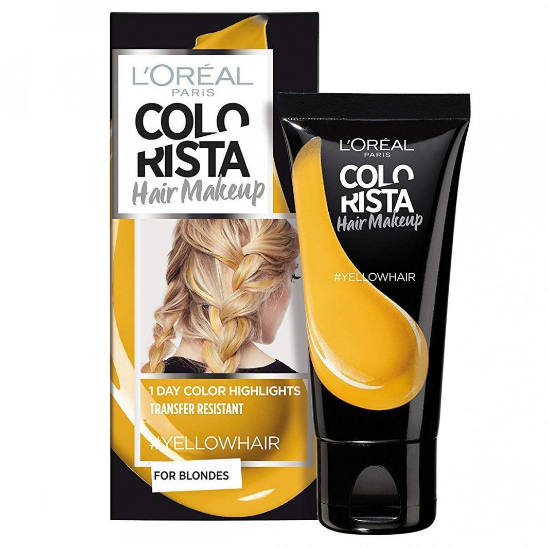L'Oreal Paris, Colorista Hair Makeup, Semi-permanent hårfärg,  #YELLOWHAIR, 30 ml