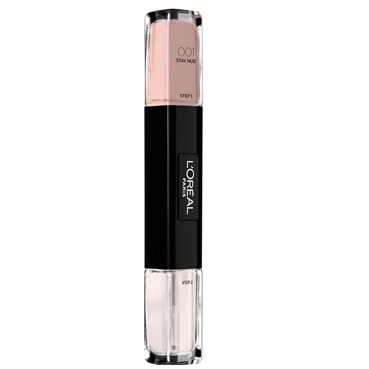 L'Oreal Paris, Infallible, Gel-effekt, Nagellack 2-i-1, 001, Stanna Nue, 2 x, 5 ml