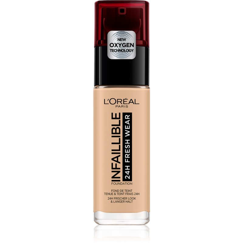 L'Oreal Paris, Infallible, Flytande foundation, 125 Naturlig Ros, SPF 25, 30 ml