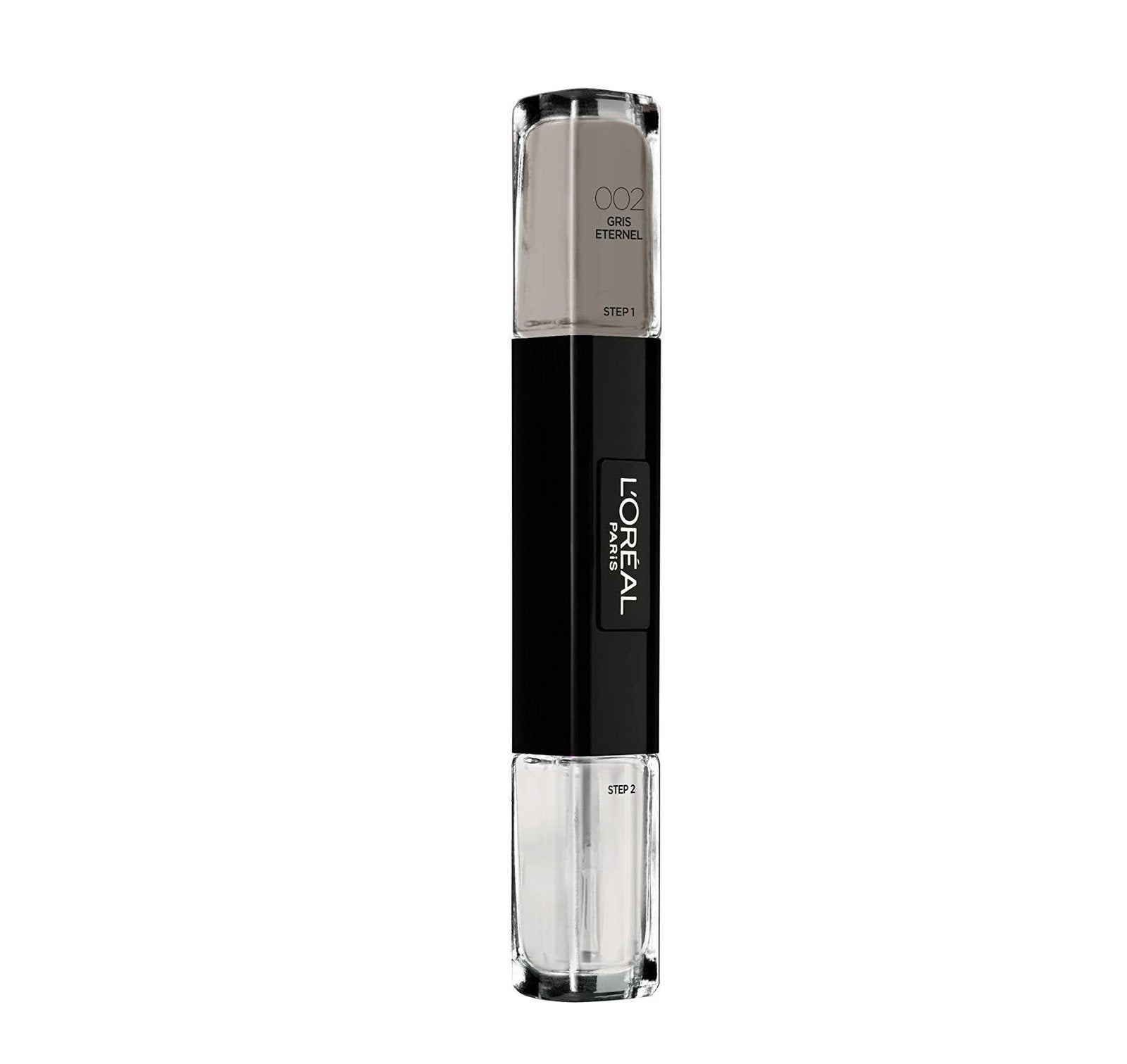 L'Oreal Paris, Infallible, Nagellack 2-i-1, 002, Evigt grå, 2 x, 5 ml