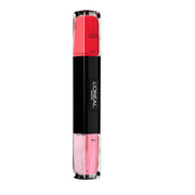 L'Oreal Paris, Infallible, Nagellack 2-i-1, 020, Fuchsia för livet, 2 x, 5 ml