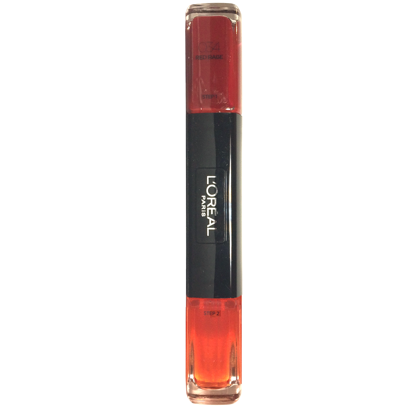 L'Oreal Paris, Infallible, Nagellack 2-i-1, 034, Rött raseri, 2 x, 5 ml