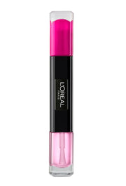 L'Oreal Paris, Infallible, Nagellack 2-i-1, 132, Rosa färg, 2 x, 5 ml
