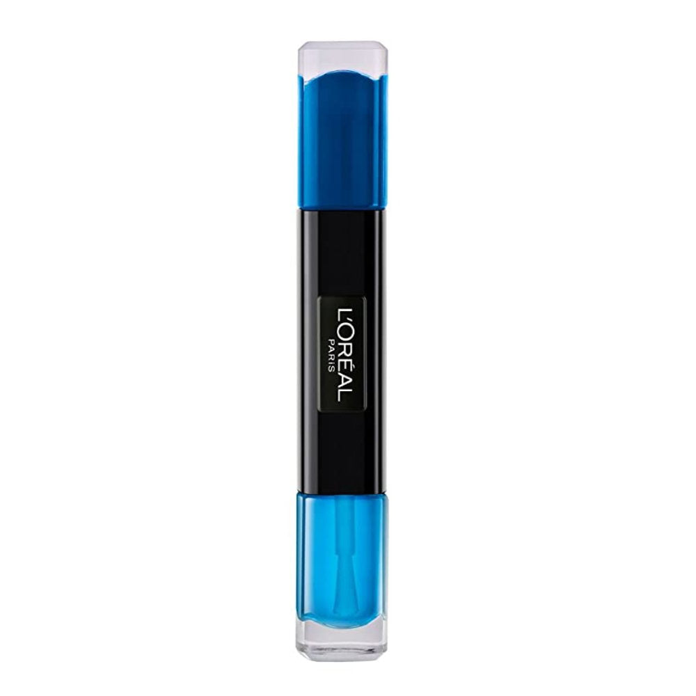 L'Oreal Paris, Infallible, Nagellack 2-i-1, 133, Blå pall, 2 x, 5 ml
