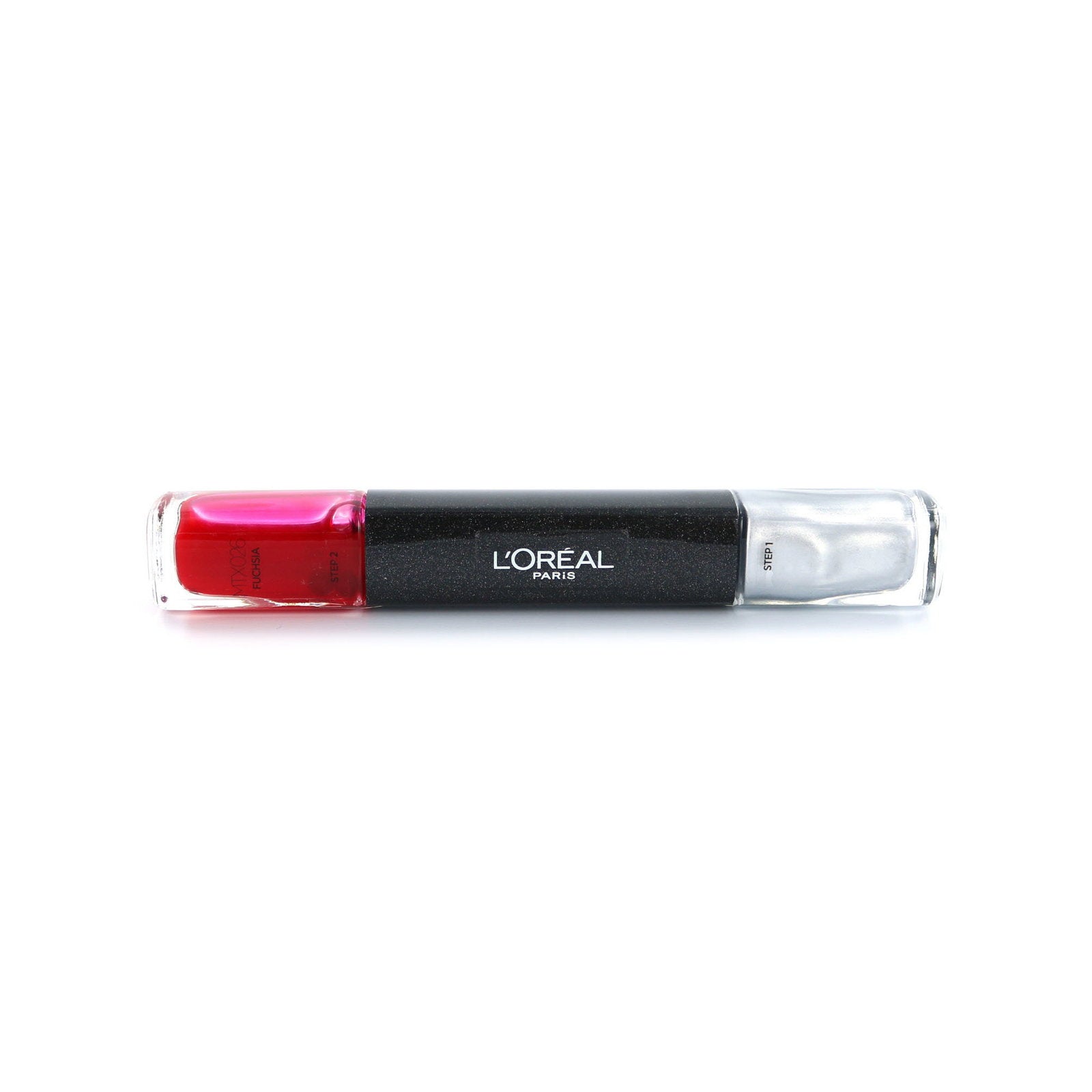 L'Oreal Paris, Infallible, Nagellack 2-i-1, MTX 026, Fuchsia, 2 x, 5 ml