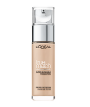 L'Oréal Paris, True Match, Naturlig finish, Flytande foundation, 1R1C, Rose Ivory, SPF 17, 30 ml